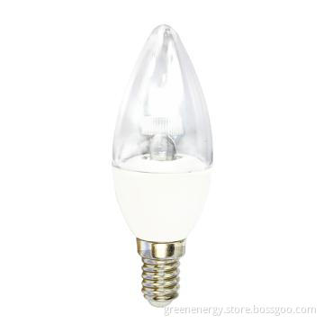 led candle light, ceramic base on E14, supply 100-240V